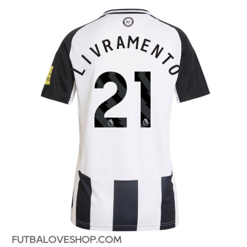 Dres Newcastle United Tino Livramento #21 Domáci pre Ženy 2024-25 Krátky Rukáv